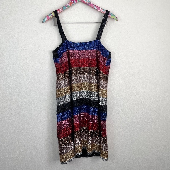 NWT GAP sequins stripe dress size S // 2358 - Picture 8 of 8